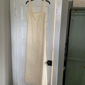 Baby yellow David’s bridal bridesmaid gown